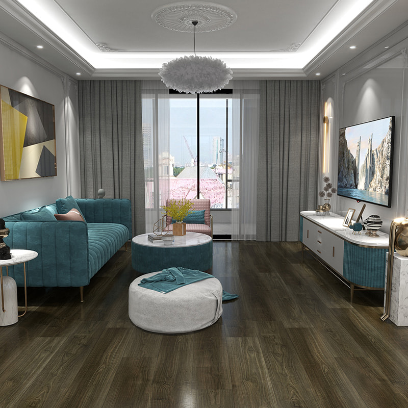 Película decorativa de diseño de nogal